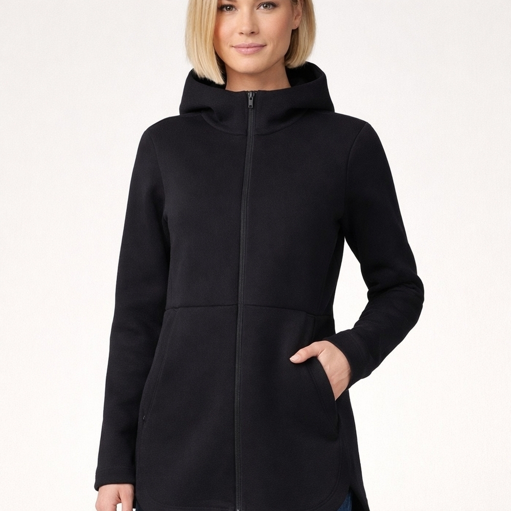 Lululemon Going Places Spacer Jacket Black Hooded Zip Up Size 6